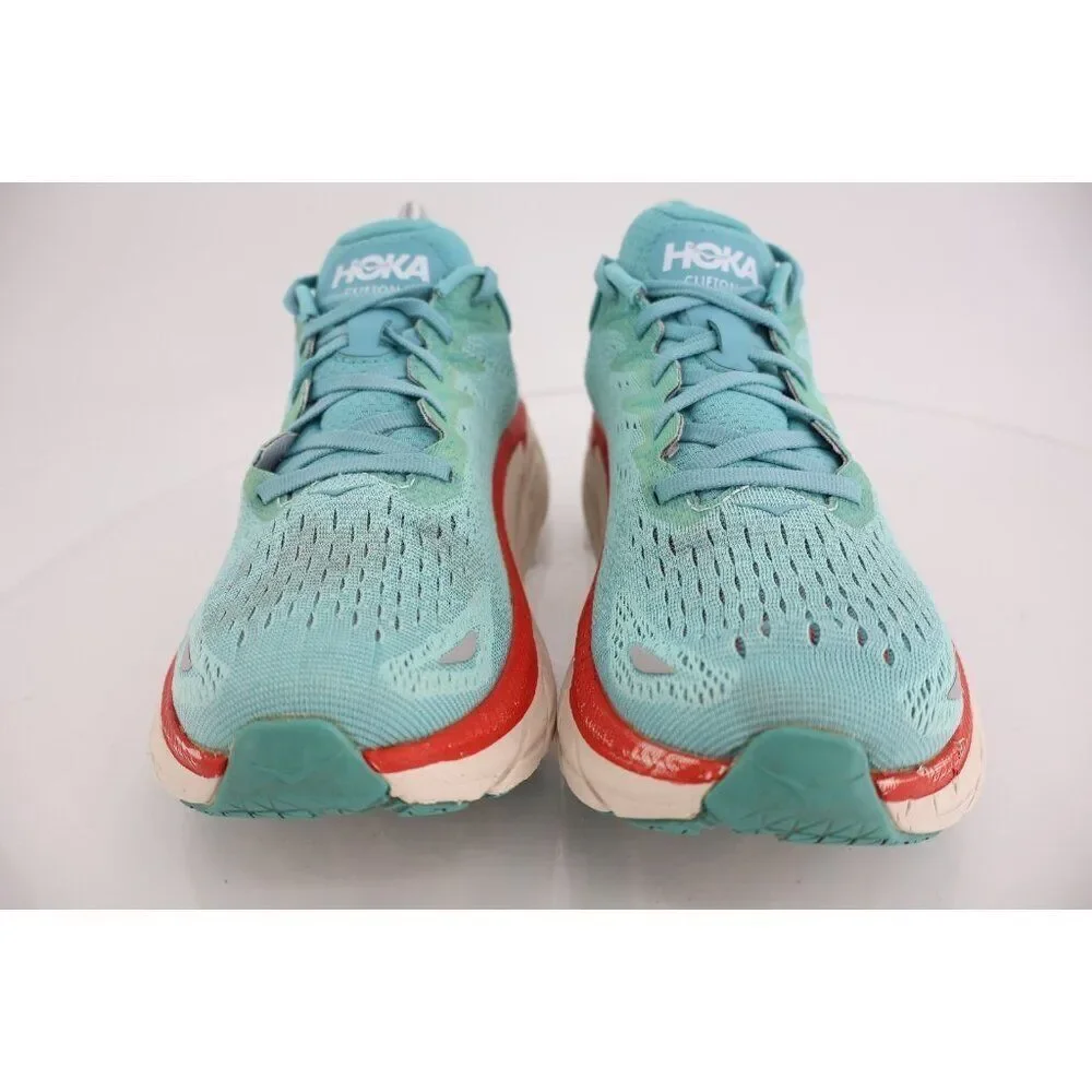 Hoka One One Clifton 8 Women's Size 10B Running Shoes Blue Teal